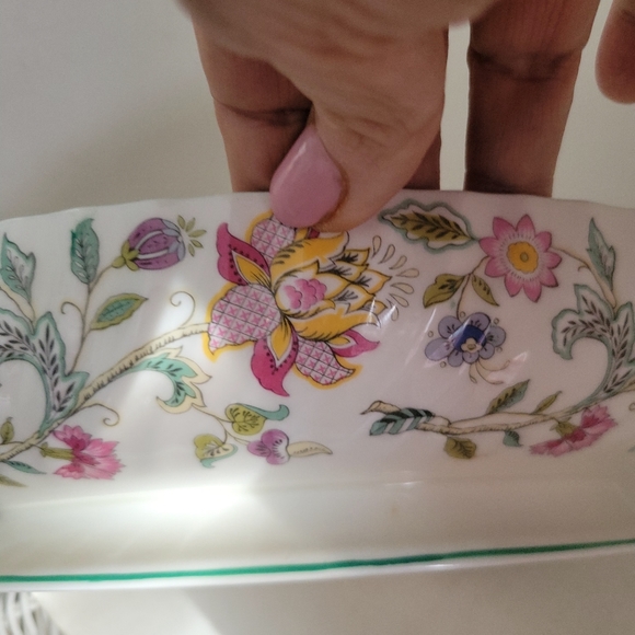 Minton Haddon Hall Bone China Vegetable Bowl Floral Beautiful - Picture 7 of 8